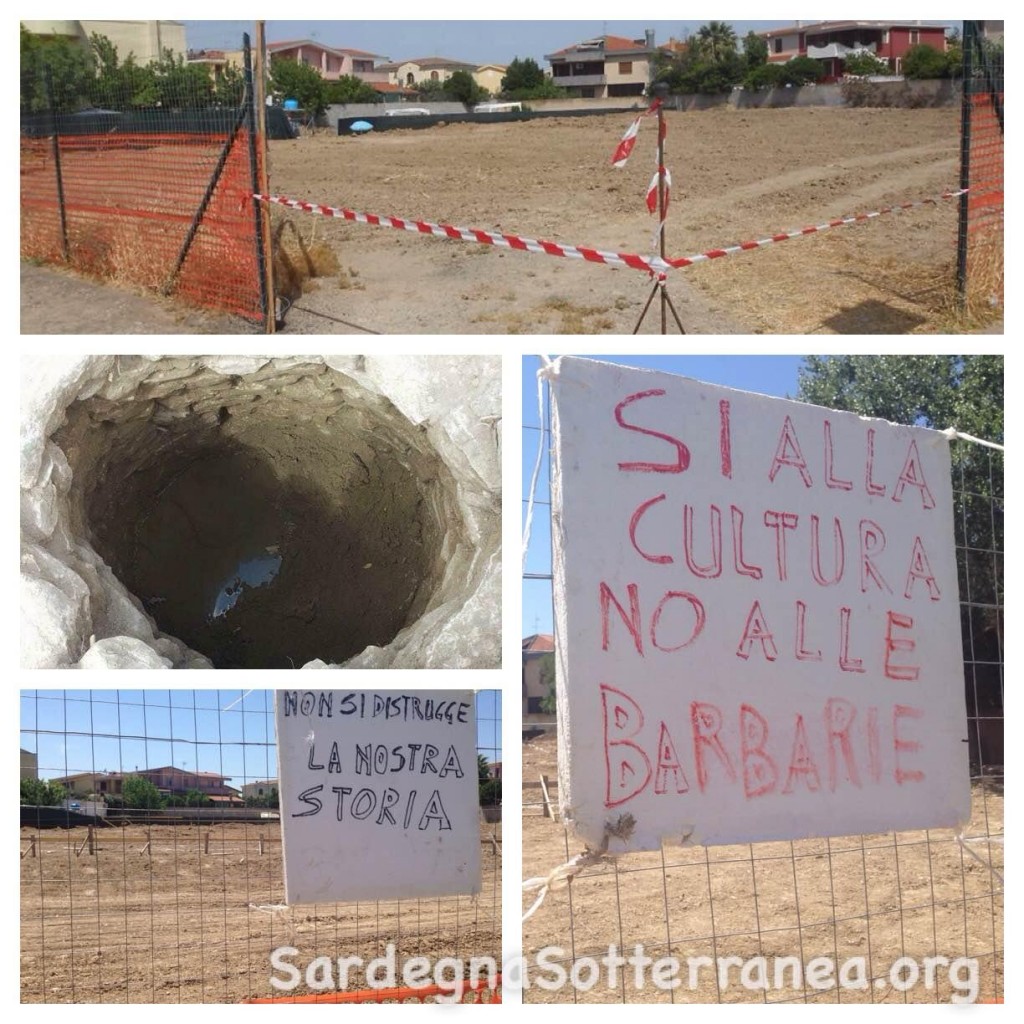 Immagini di cantieri edili e scoperte archeologiche.