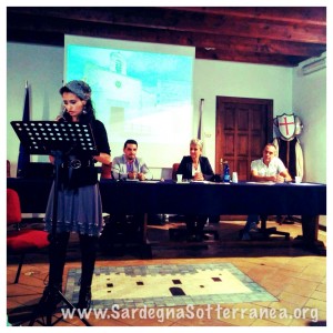 Durante la presentazione del romanzo 