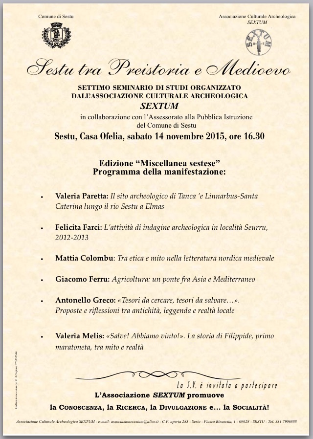 La locandina del convegno