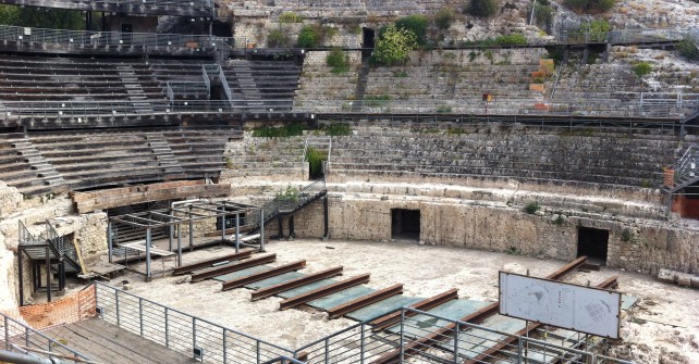 Cagliari. L'arena dell'anfiteatro.