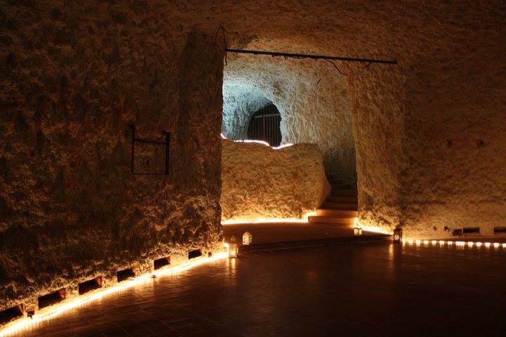 La sala da ballo di grotta Marcello a Cagliari