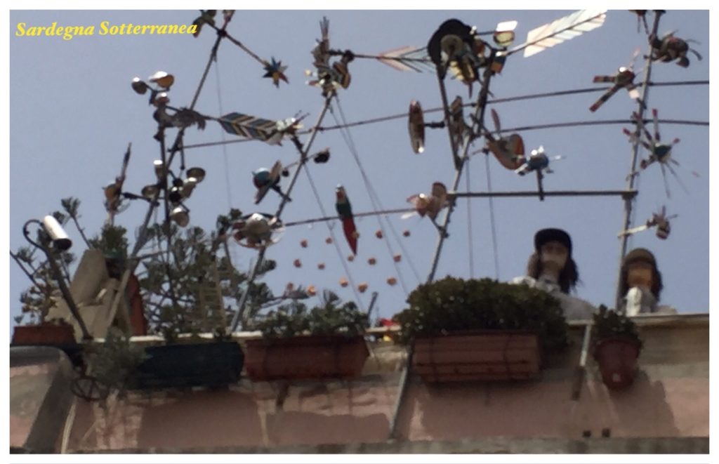 Particolare dell'installazione in terrazza.