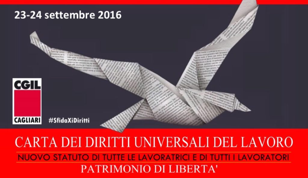 Locandina carta diritti CGIL