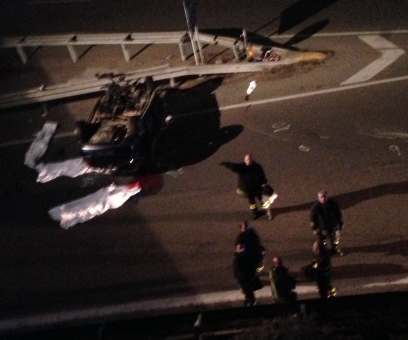 Il luogo dell'incidente mortale.