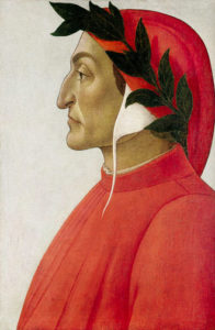 Danti Alighieri nell'opera d'arte del Botticelli