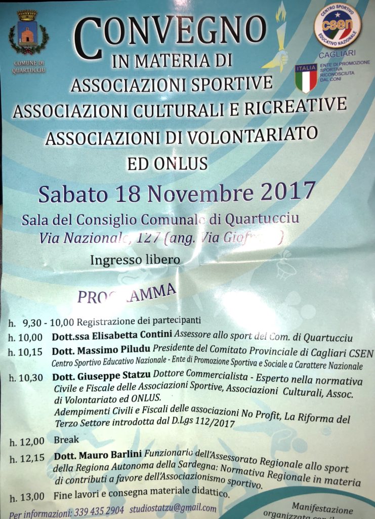 Convegno CSEN 2017