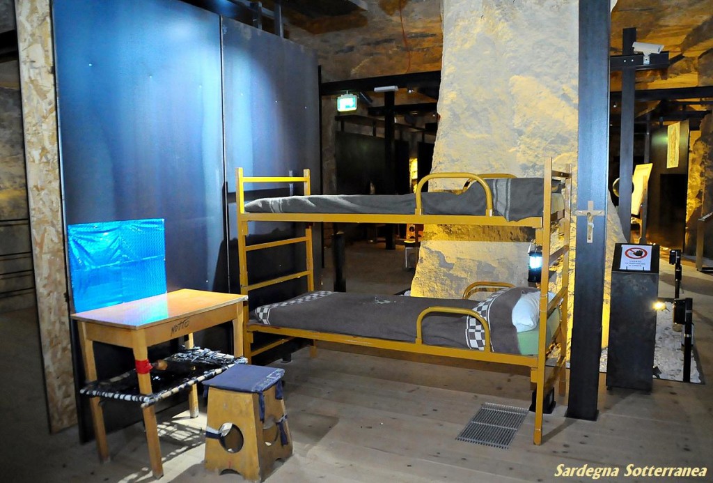 Una installazione nel cuore delle grotte.