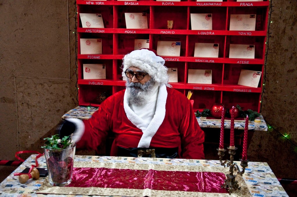 Babbo natale alla reception 