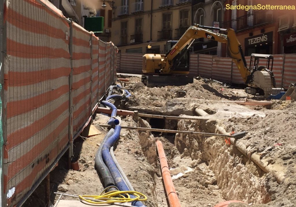 Il cantiere di via Manno