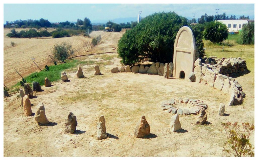 La tomba di giganti riprodotta 