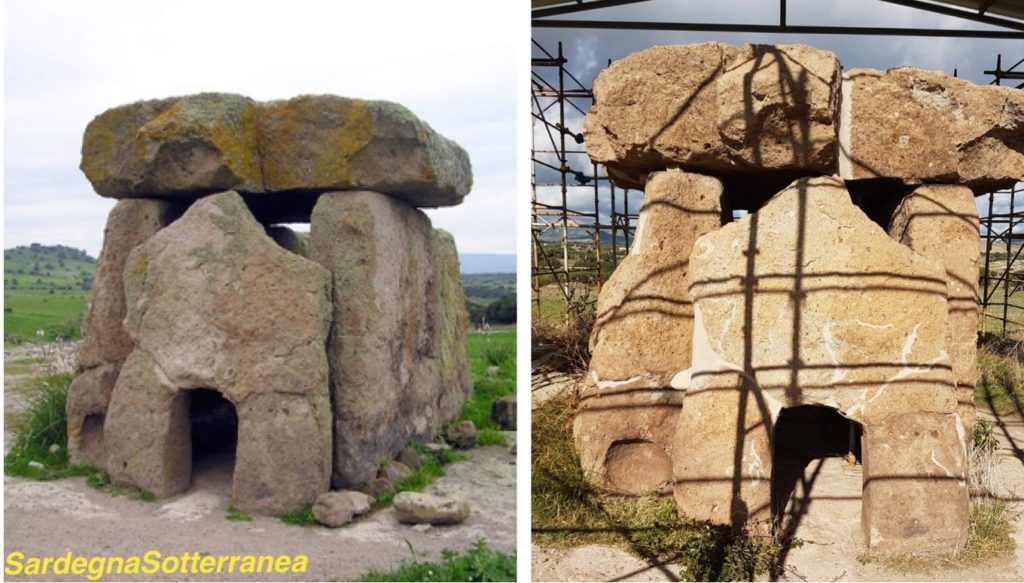 Il dolmen Sa Coveccada a Mores.